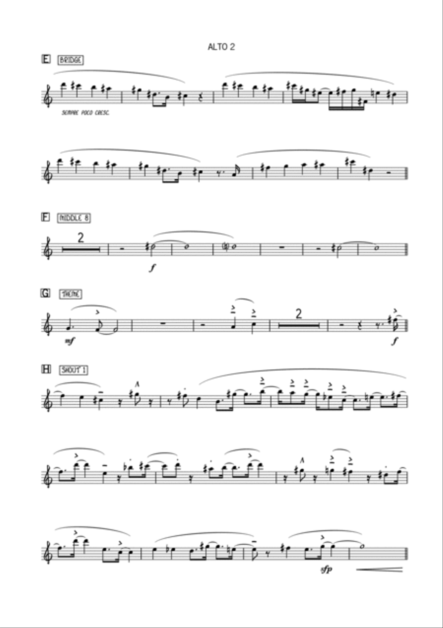 Endangered Species Jazz Ensemble scores gallery preview page 6