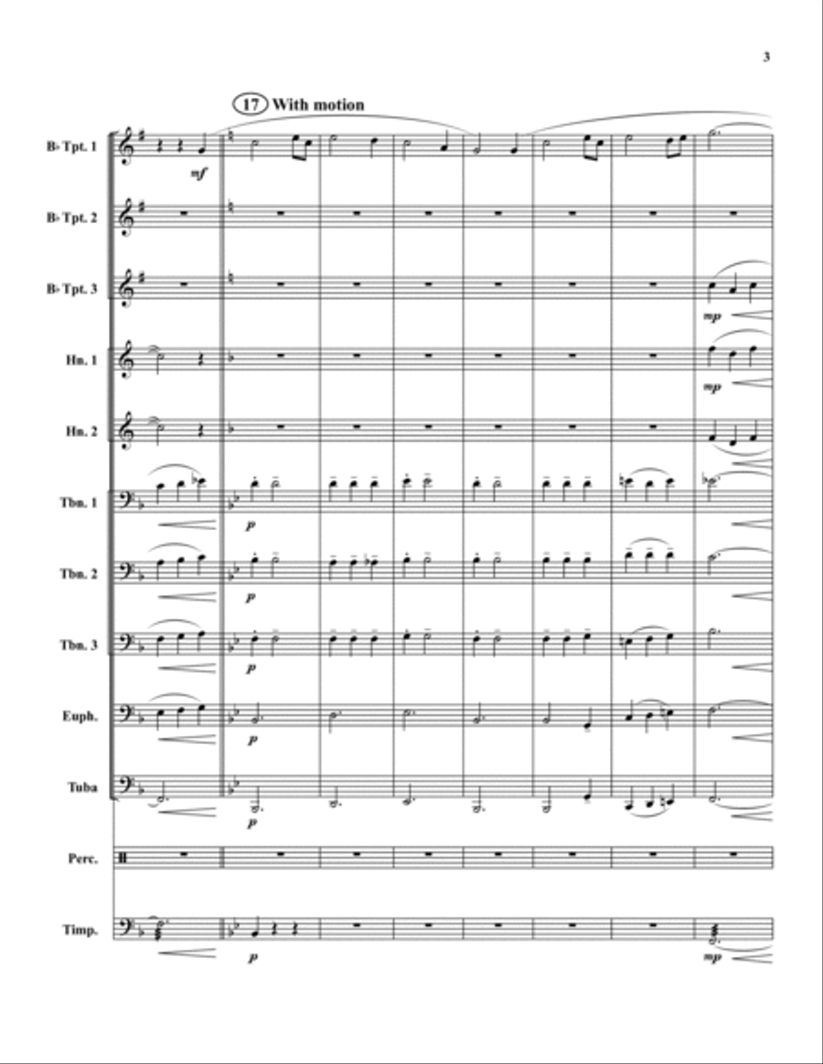 Amazing Grace Brass Ensemble scores gallery preview page 3