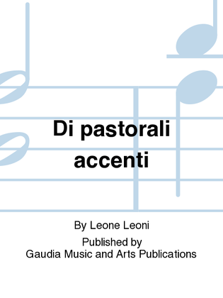 Book cover for Di pastorali accenti