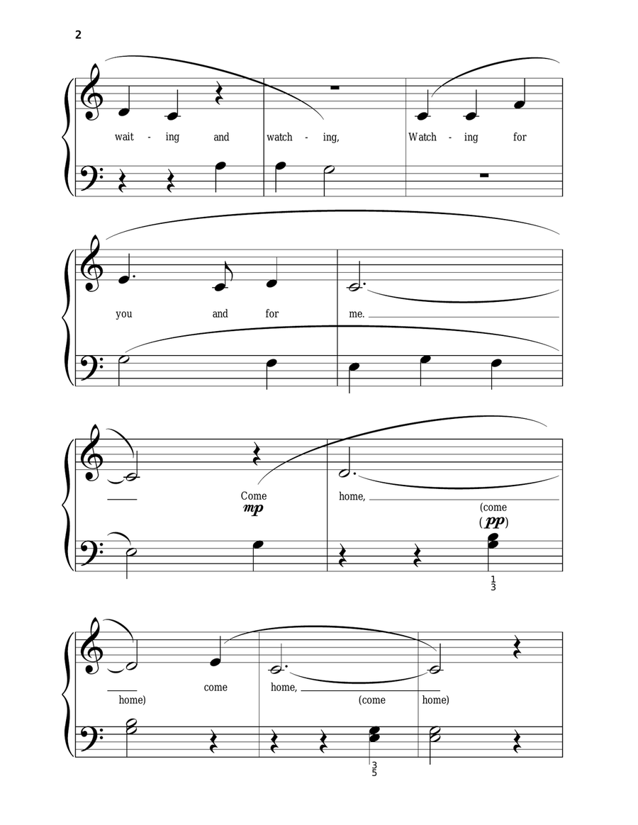 Softly And Tenderly (arr. Phillip Keveren) Piano Solo scores gallery preview page 2