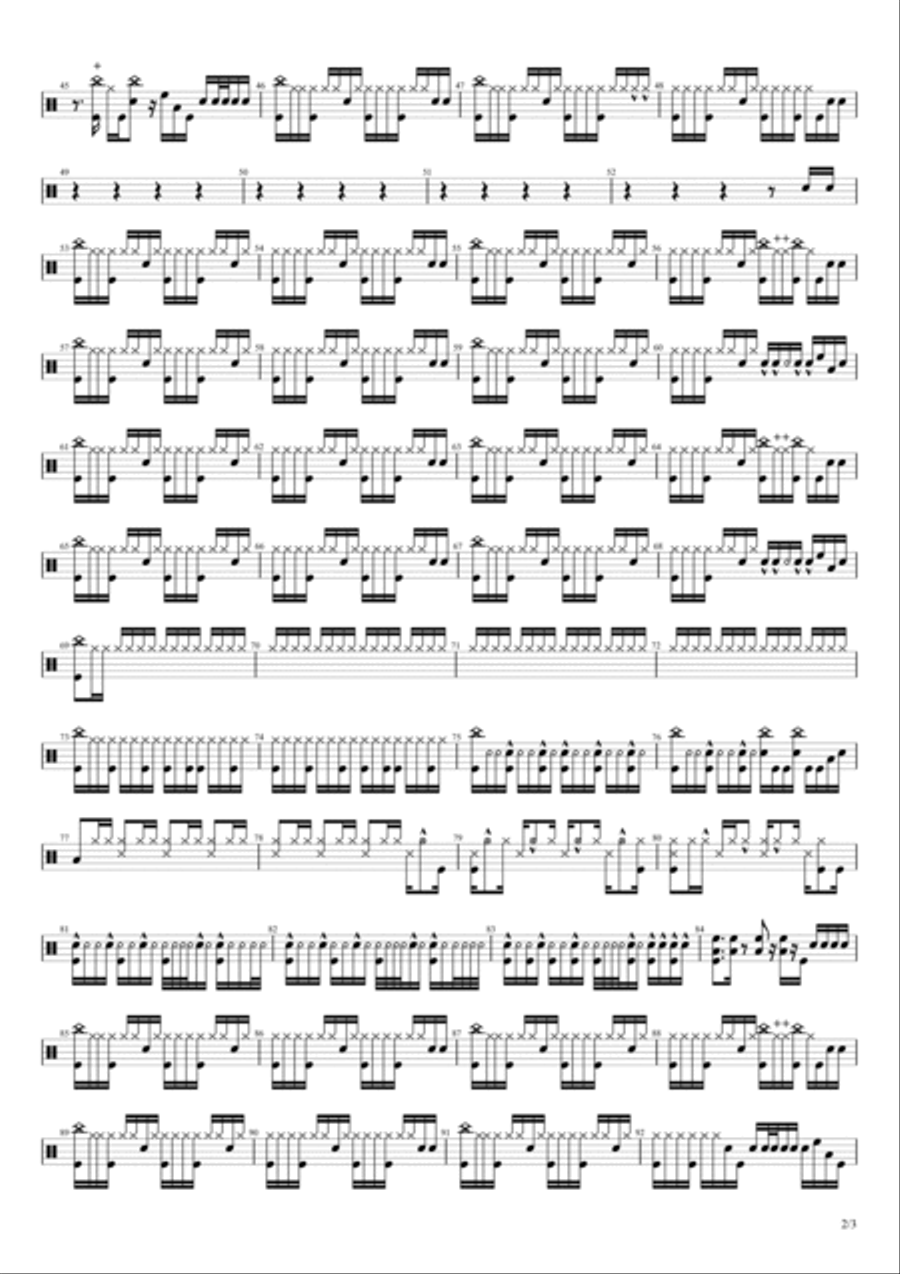 Sleepwalking Drum Set scores gallery preview page 2