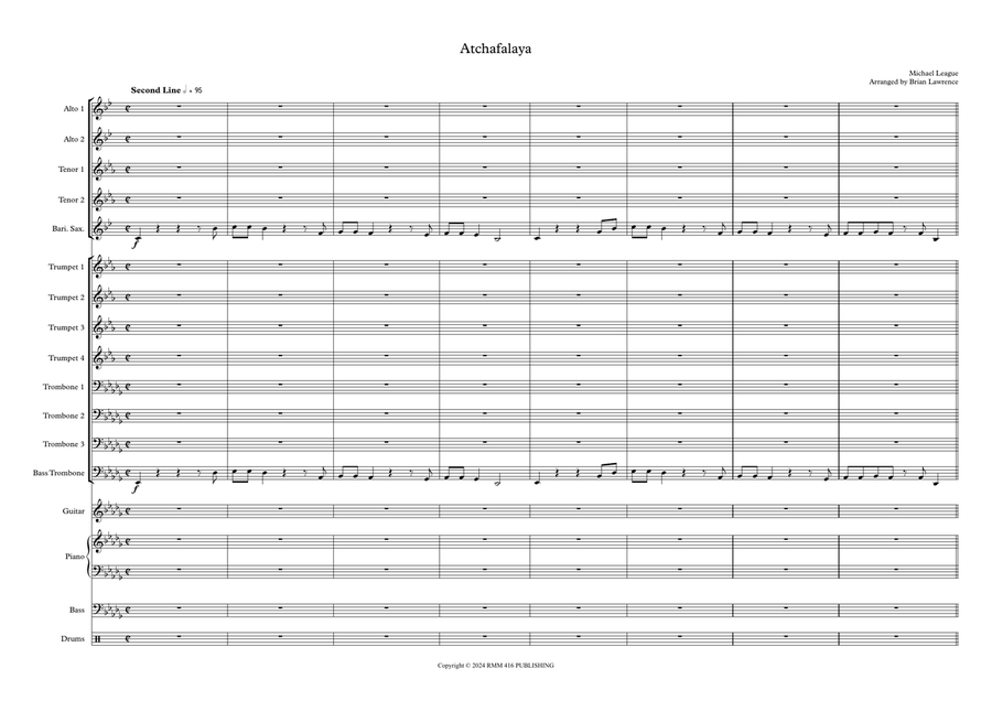 Atchafalaya Jazz Ensemble scores gallery preview page 1