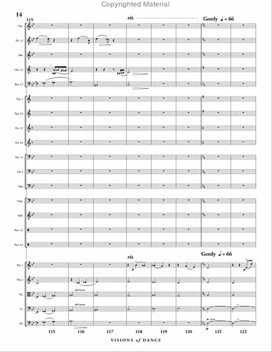 Visions of Dance Full Orchestra scores gallery preview page 15