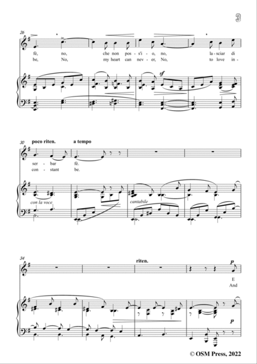 Supriani-Potrà lasciare il rio,in e minor,for Voice and Piano Voice Solo scores gallery preview page 5