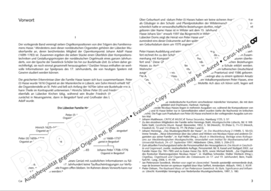 Organ music of the Hasse family Organ Solo scores gallery preview page 4