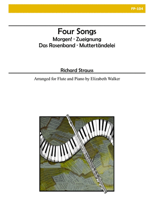 Book cover for Four Songs for Flute and Piano