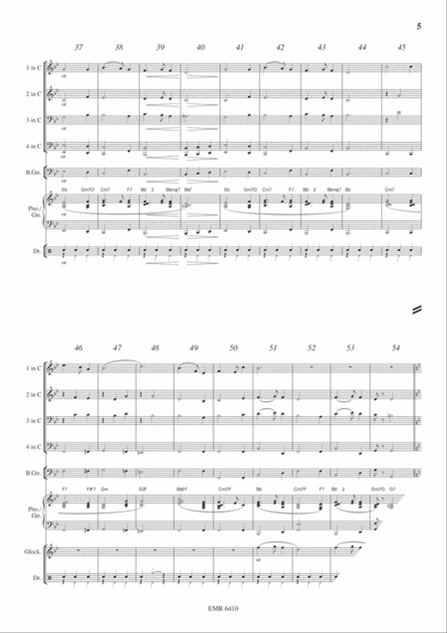 Silent Night Silent Night Concert Band scores gallery preview page 6