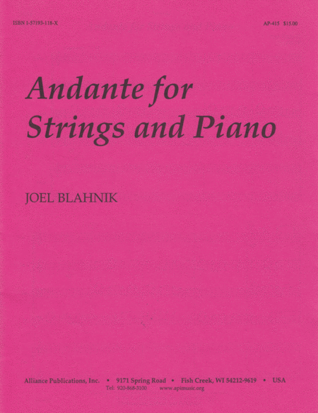 Andante for Strings and Piano image number null