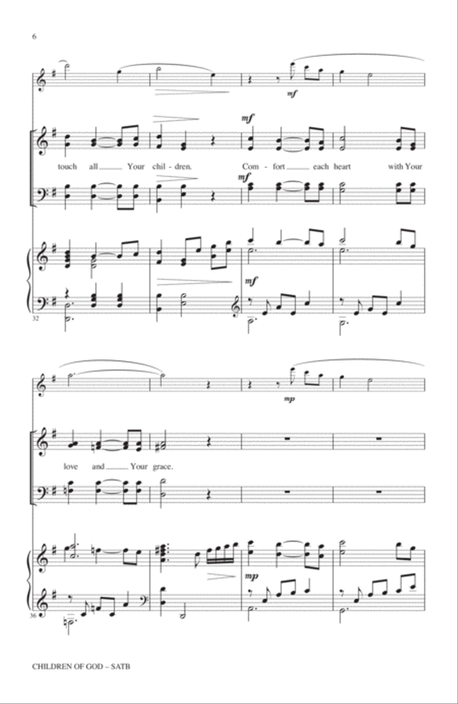 Children Of God 4-Part scores gallery preview page 5