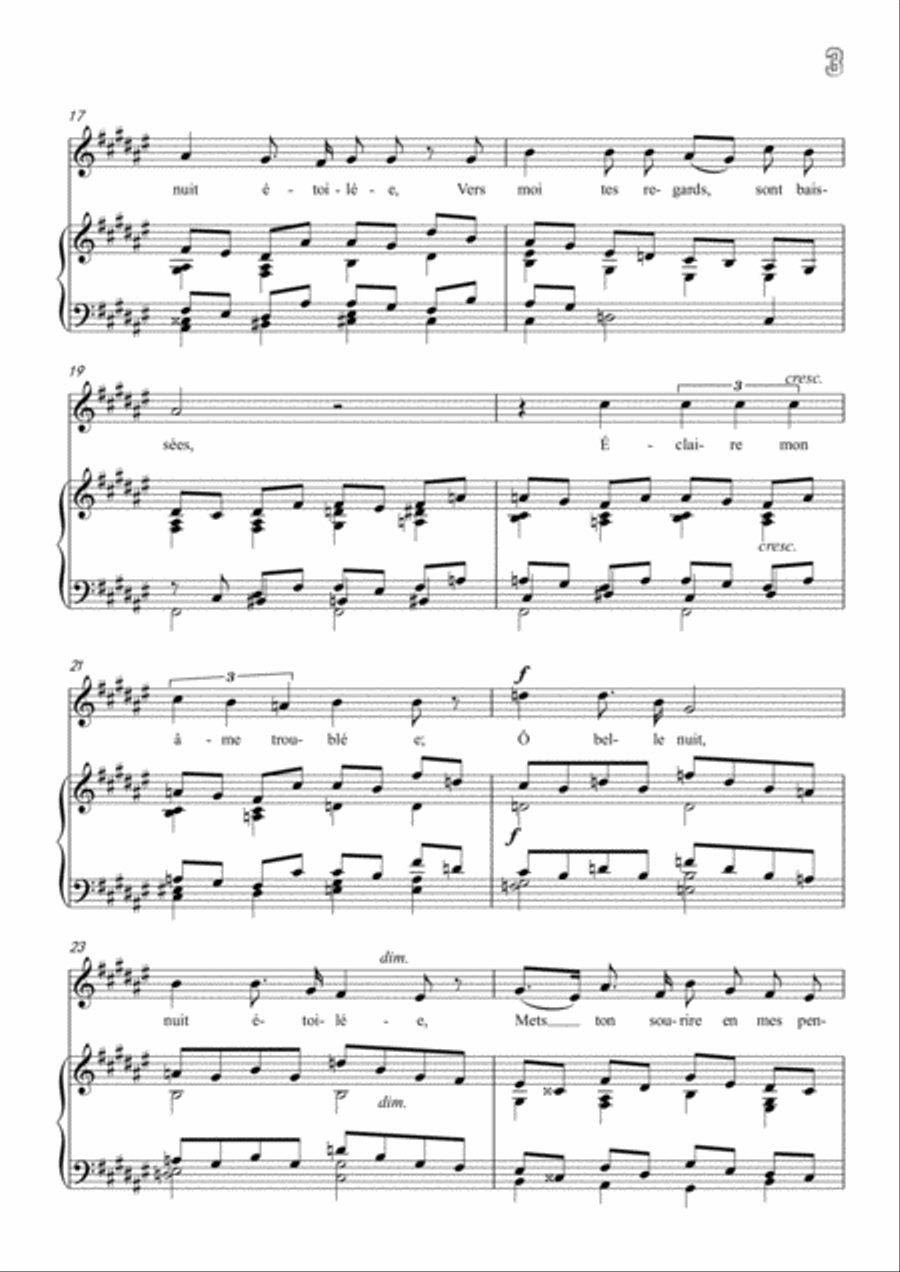 Franck-Nocturne in d sharp minor,for voice and piano Voice Solo scores gallery preview page 5