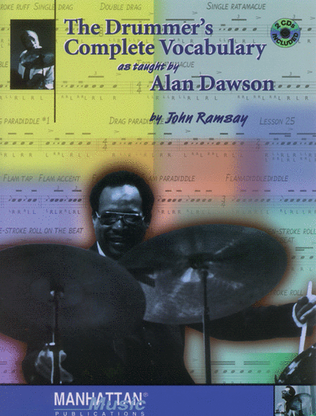 Book cover for The Drummer's Complete Vocabulary As Taught by Alan Dawson