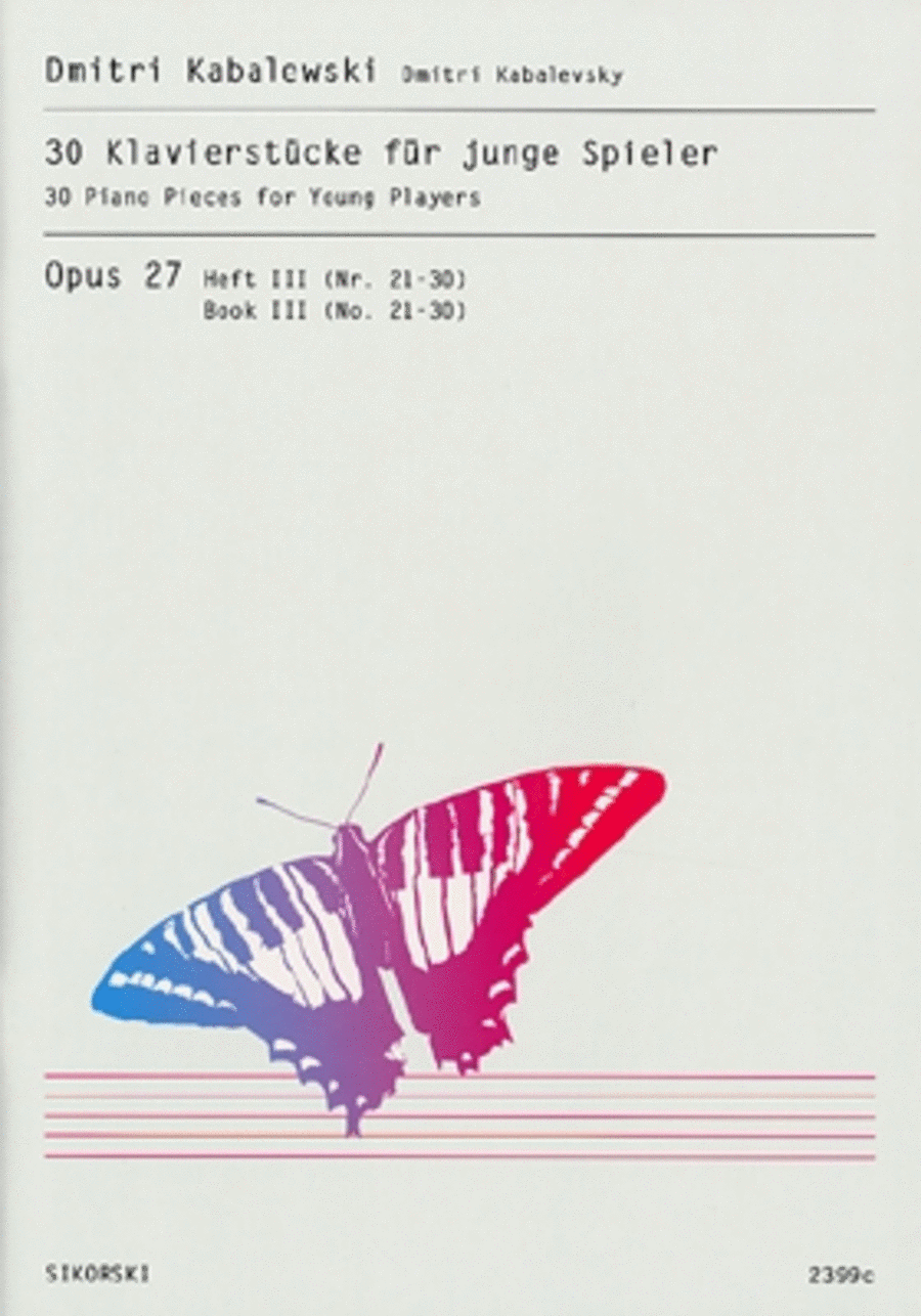 30 Children's Pieces Op. 27 - Book 3 Nos. 21-30 Piano Solo scores gallery preview page 1