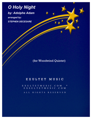 Book cover for O Holy Night (for Woodwind Quintet and Piano)