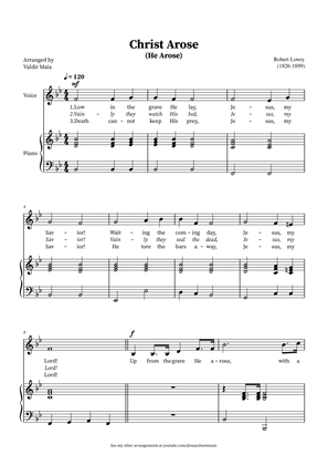 Christ Arose (He Arose) - Voice and Piano (Bb)