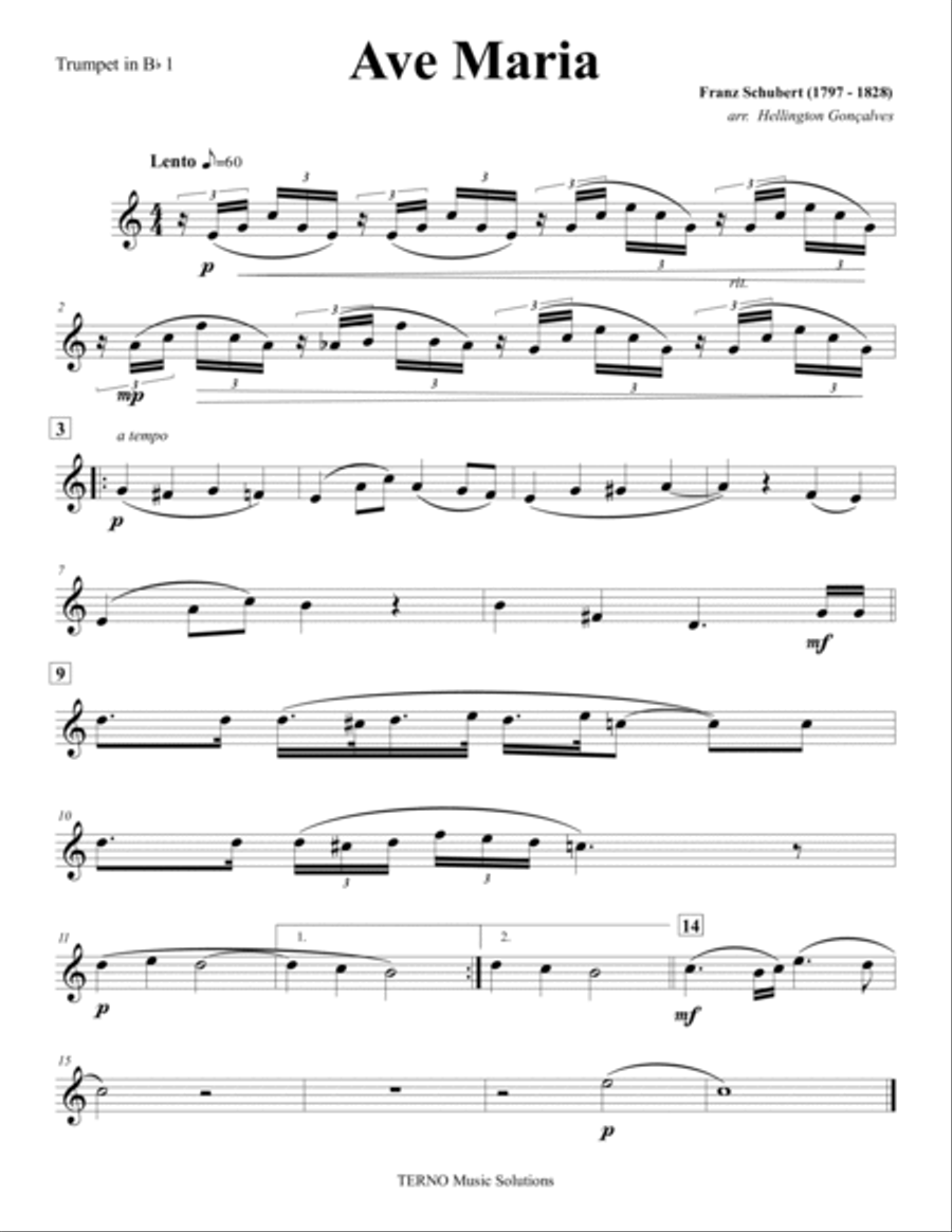 Ave Maria Brass Ensemble scores gallery preview page 5