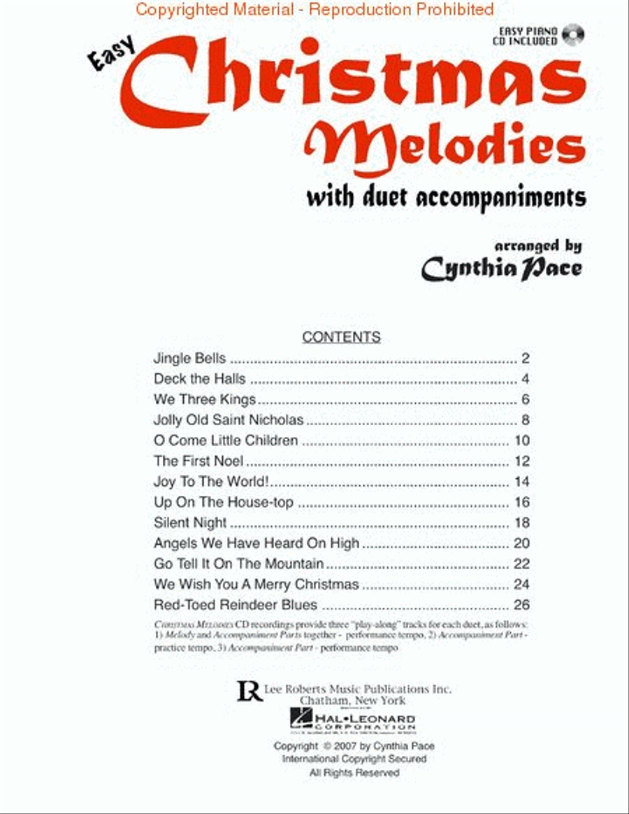 Easy Christmas Melodies Piano Piano Method scores gallery preview page 2
