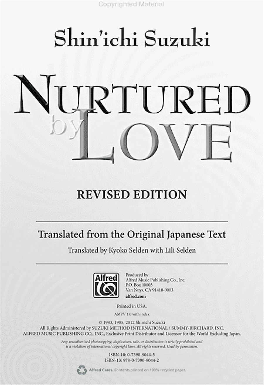 Nurtured by Love Nurtured by Love Collection / Songbook scores gallery preview page 2