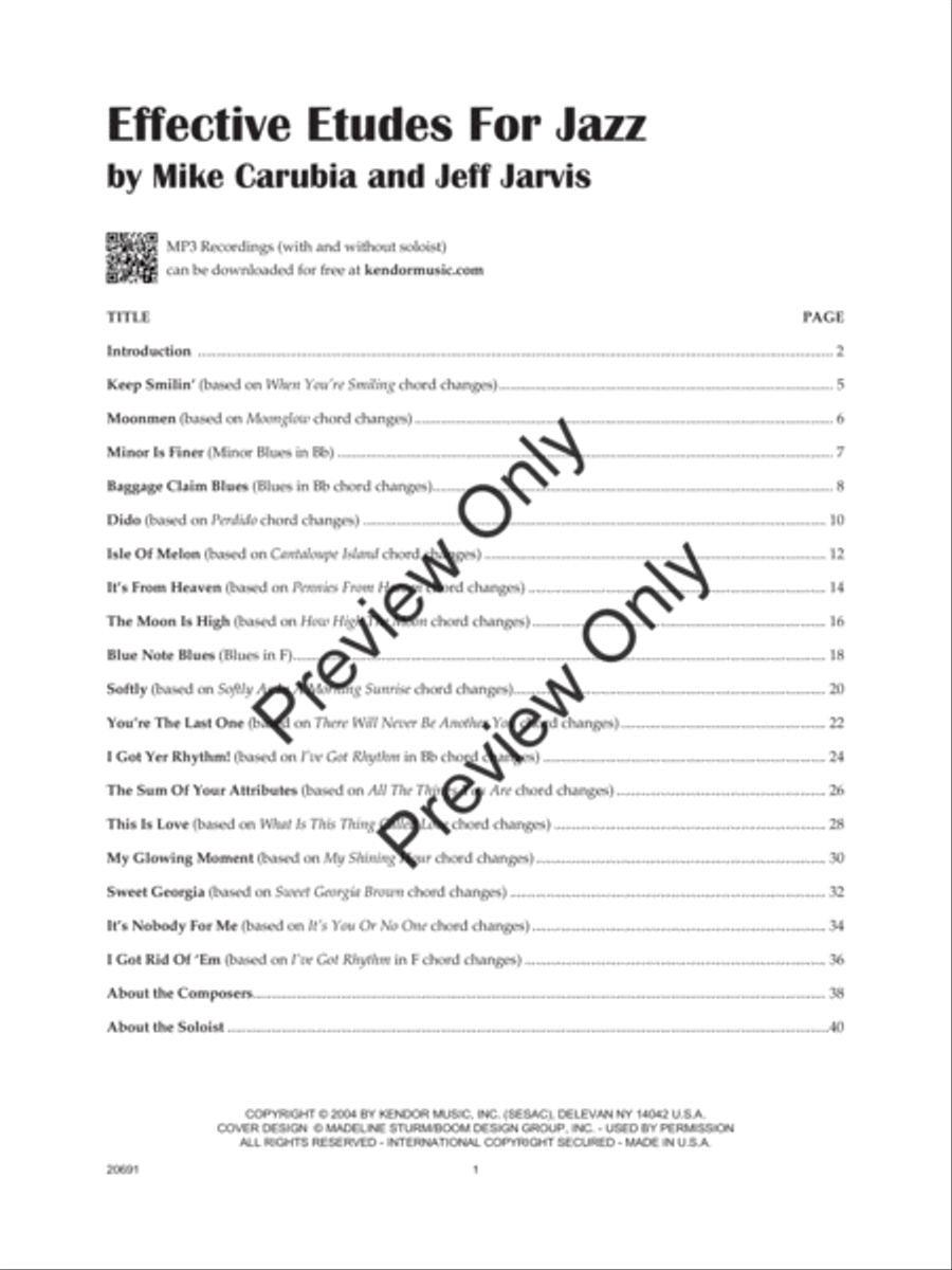 Effective Etudes For Jazz - Flute - Book with MP3 Downloads Jazz Ensemble scores gallery preview page 2