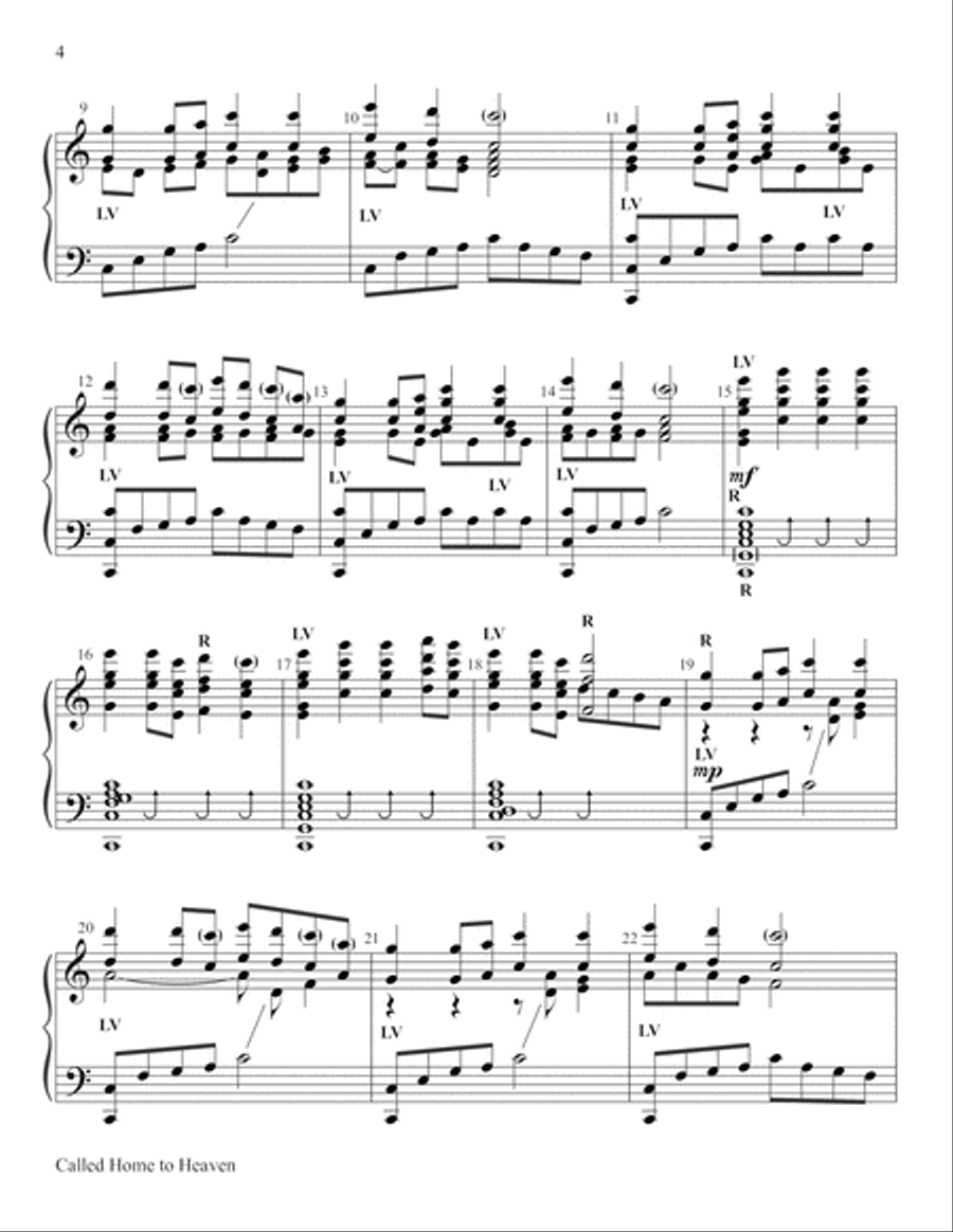 Called Home To Heaven Handbell Choir scores gallery preview page 4