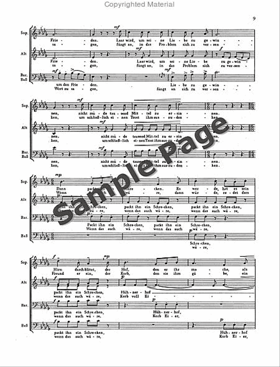 Wyttenbach J Sutil+laar Scherzlieder Mixed Choir scores gallery preview page 10
