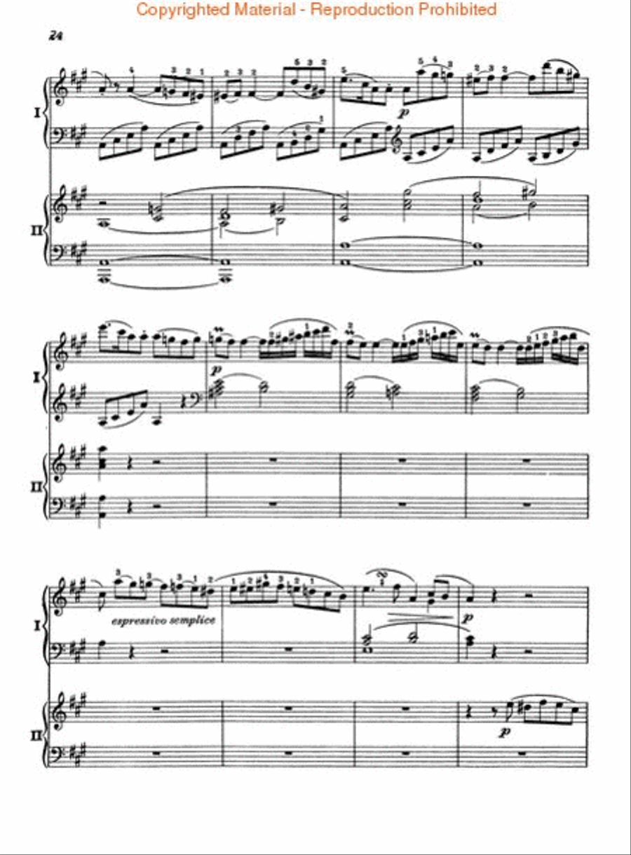 Concerto No. 12 in A, K.414 Piano scores gallery preview page 3