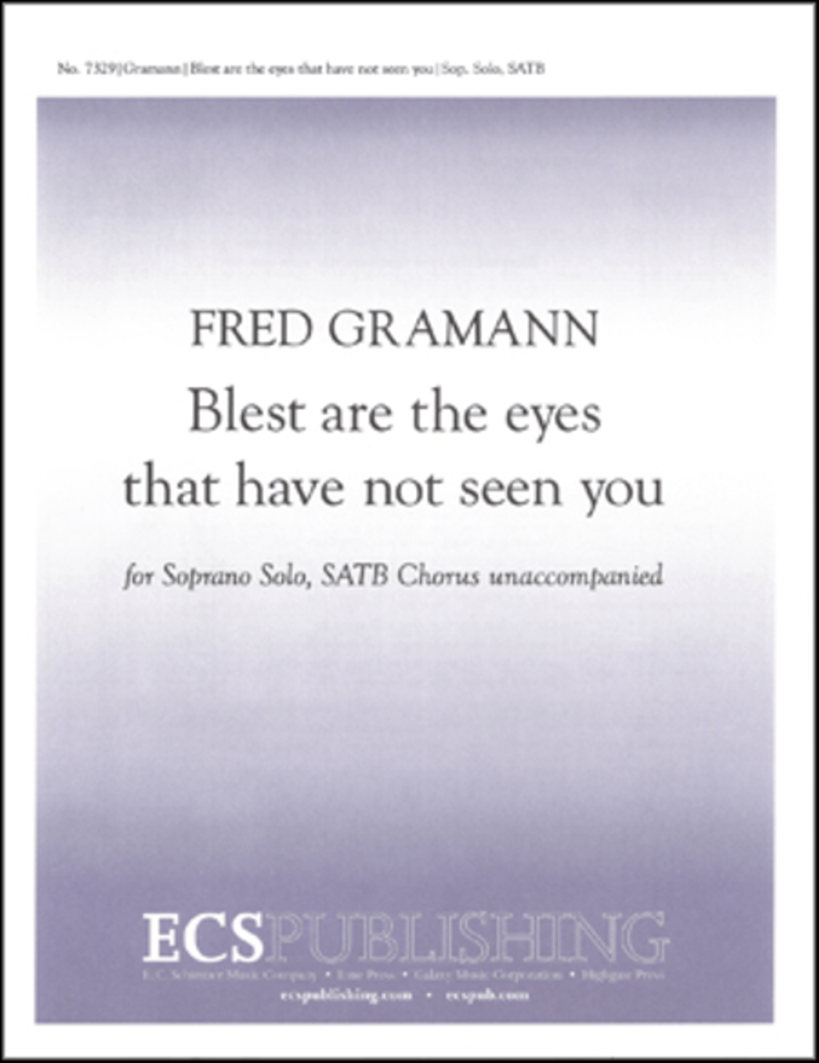 Book cover for Blest are the eyes that have not seen you