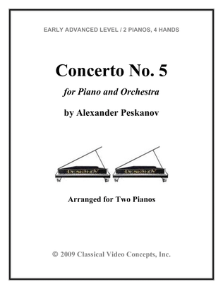 Book cover for Concerto No. 5 for Piano and Orchestra (First Edition)