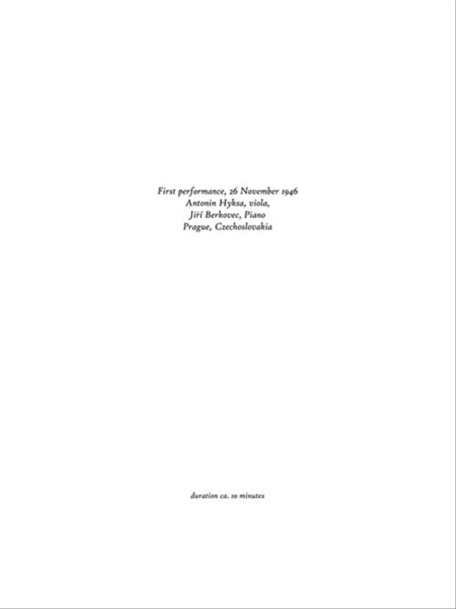 Karel Husa - Suite for Viola and Piano, Op. 5 Piano Accompaniment scores gallery preview page 3
