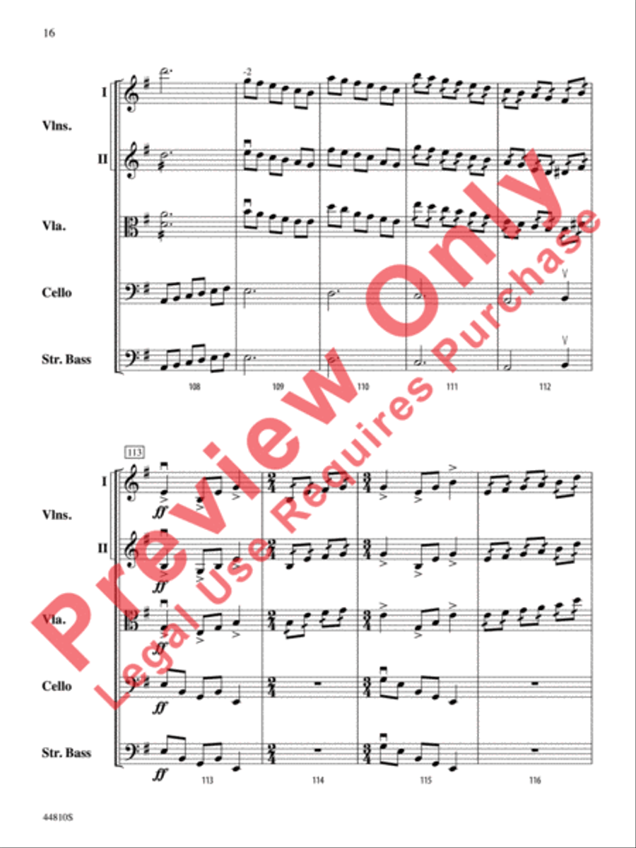 Hidden Dimensions String Orchestra scores gallery preview page 40