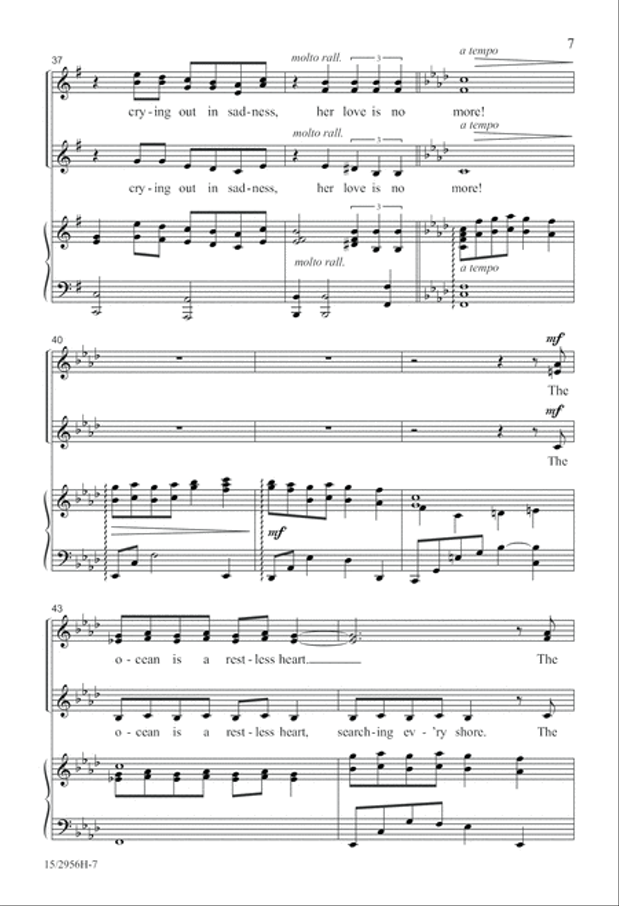 The Ocean is a Restless Heart SSA scores gallery preview page 8