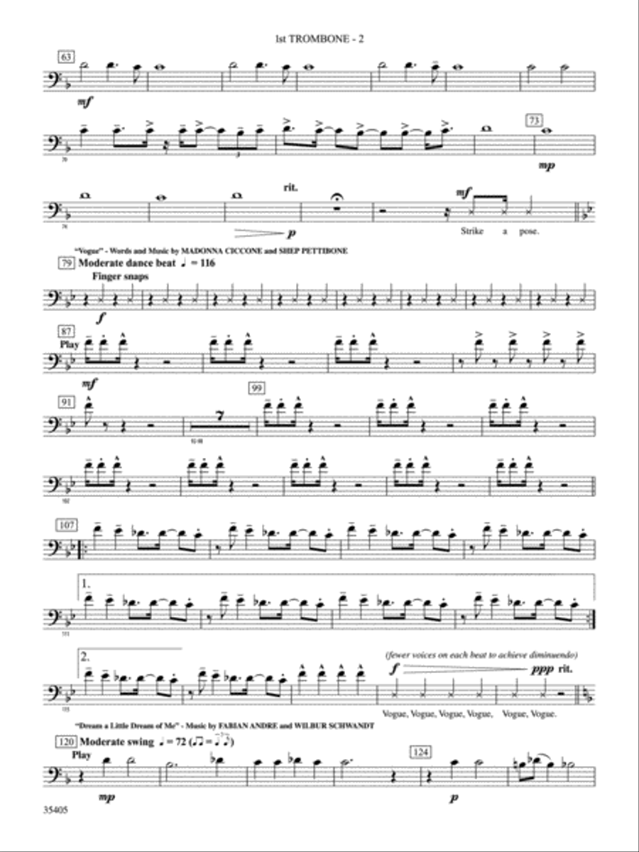 Prime Time Tuesday: 1st Trombone Concert Band scores gallery preview page 2