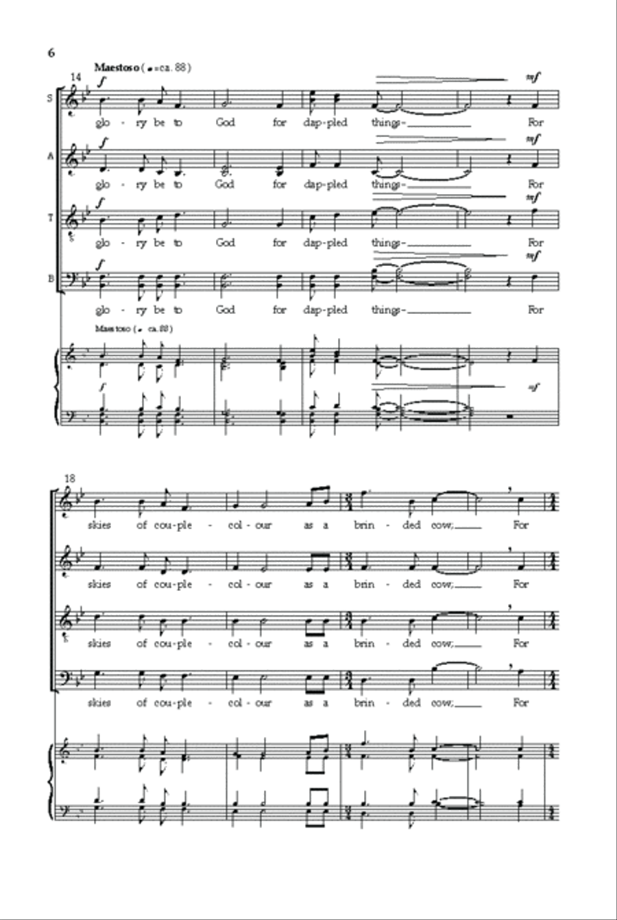 Dappled Things Divisi scores gallery preview page 5