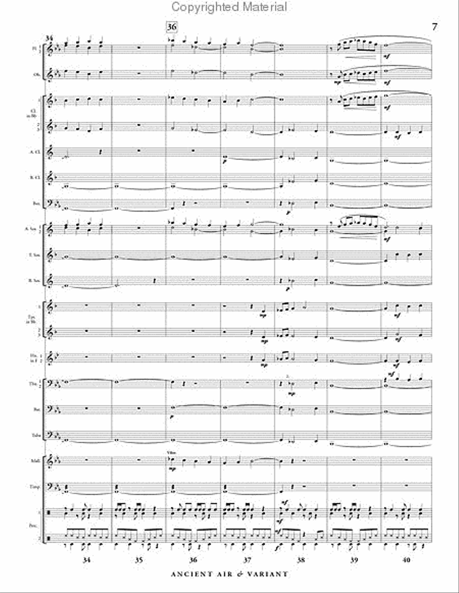 Ancient Air & Variant Ancient Air & Variant Concert Band scores gallery preview page 8