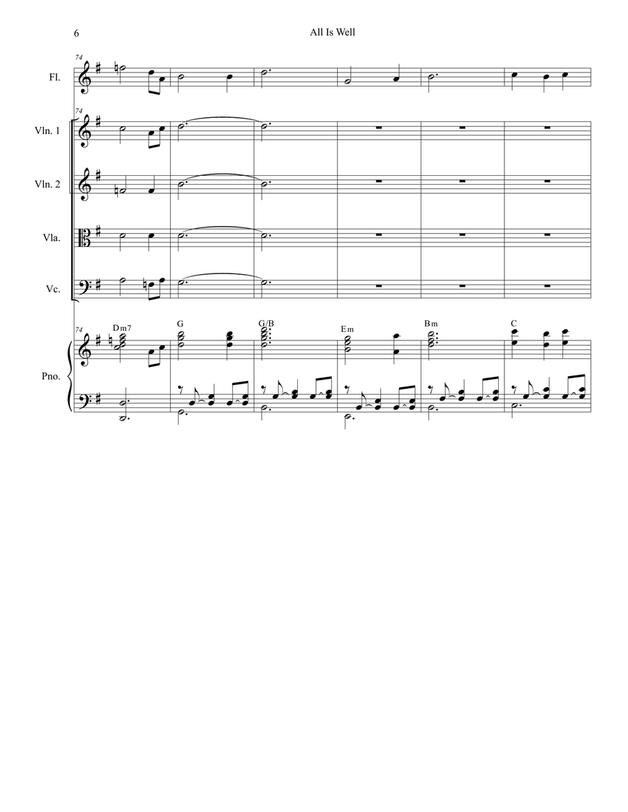 All Is Well All Is Well String Quartet scores gallery preview page 6