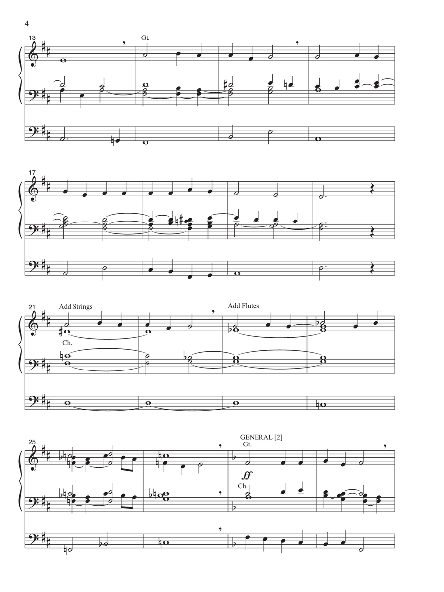 Four Hymn Improvisations For Organ Piano scores gallery preview page 3