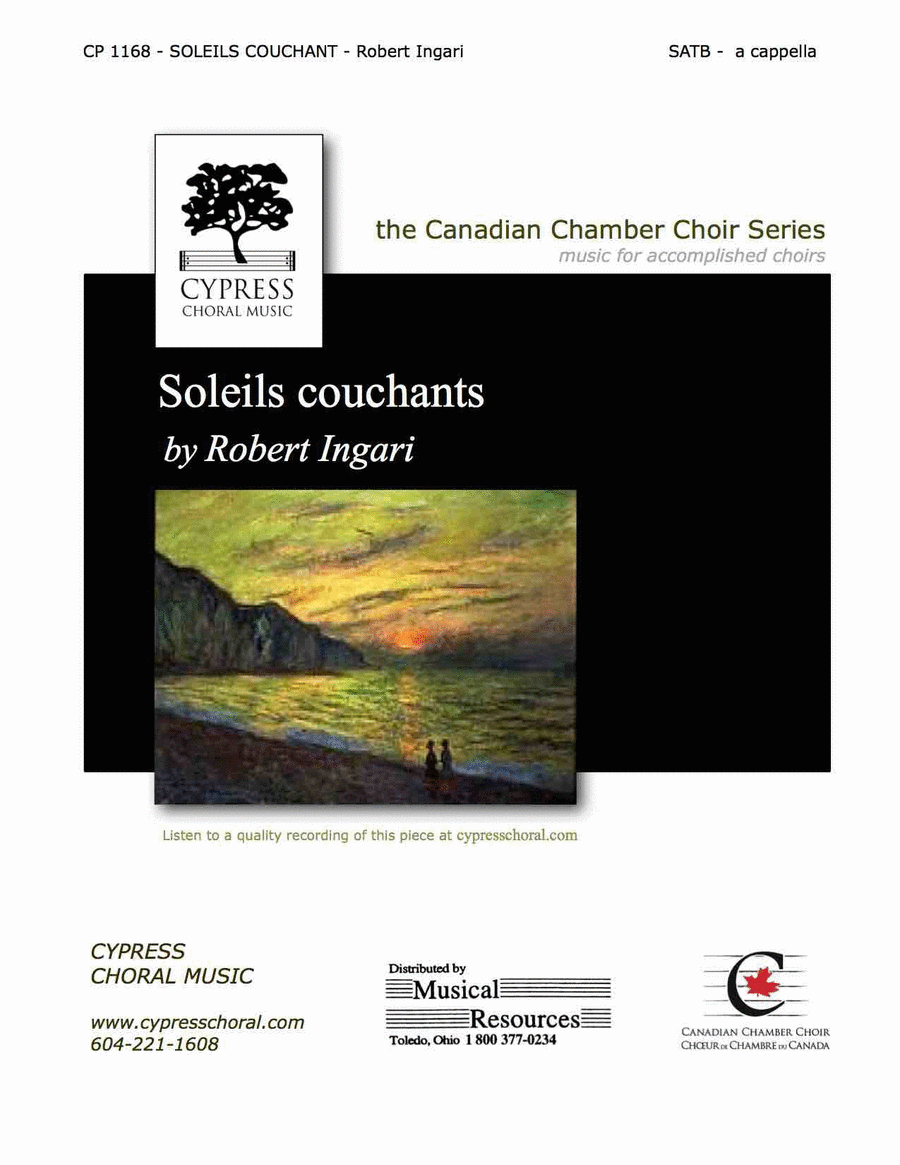 Soleils Couchants 4-Part scores gallery preview page 1