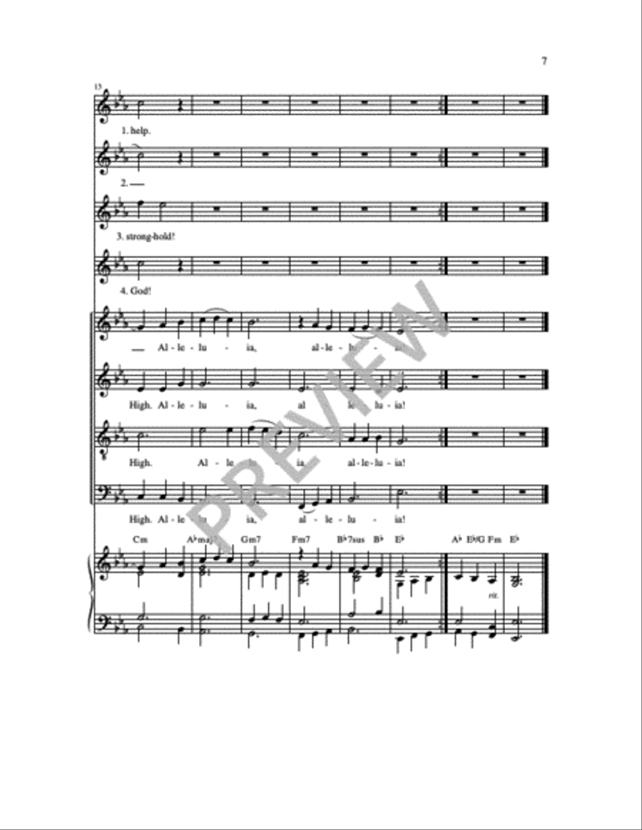 Mass of Wisdom - Choral Edition 4-Part scores gallery preview page 14