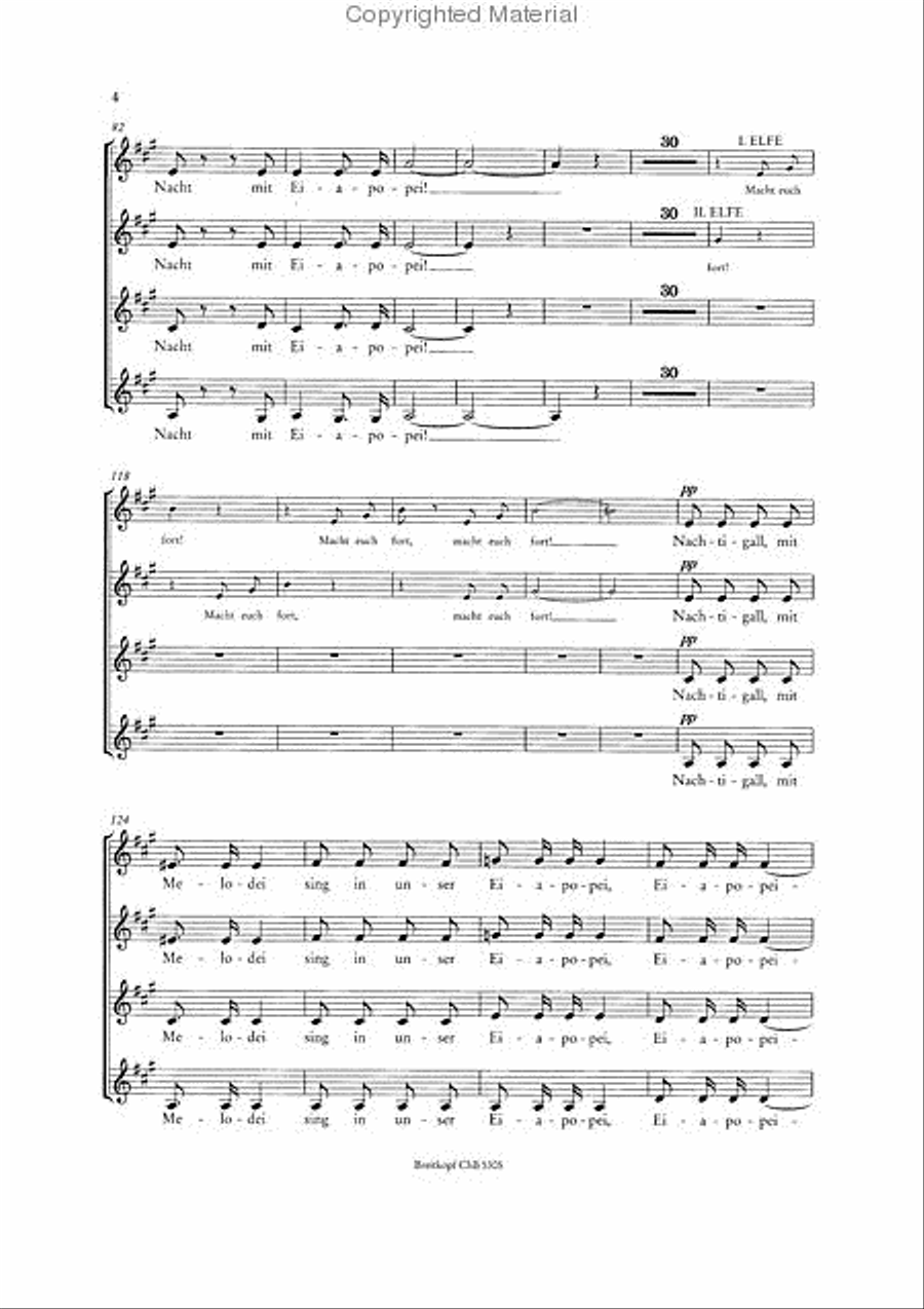 A Midsummer Night's Dream Op. 61 MWV M 13 SSAA scores gallery preview page 5