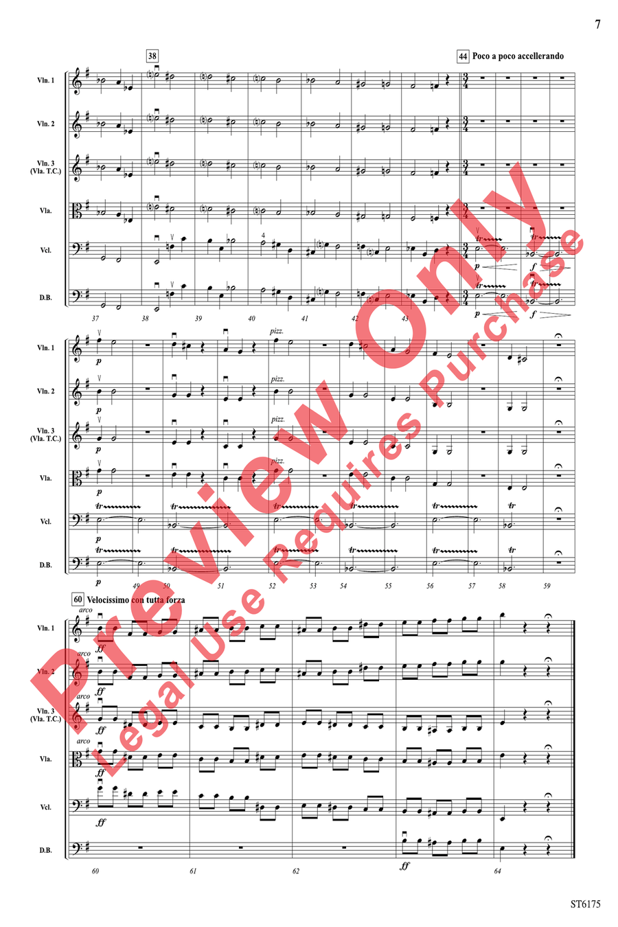 Pictures at an Exhibition String Orchestra scores gallery preview page 7