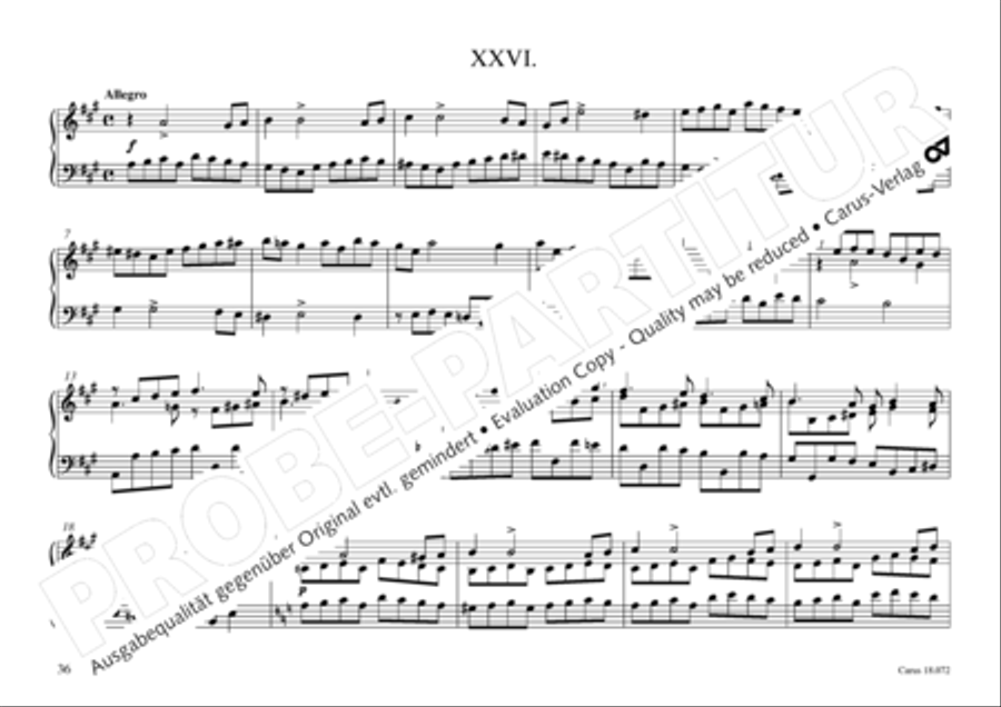Vogler, 32 Preludes pour l' Orgue ou Pianoforte Piano scores gallery preview page 37