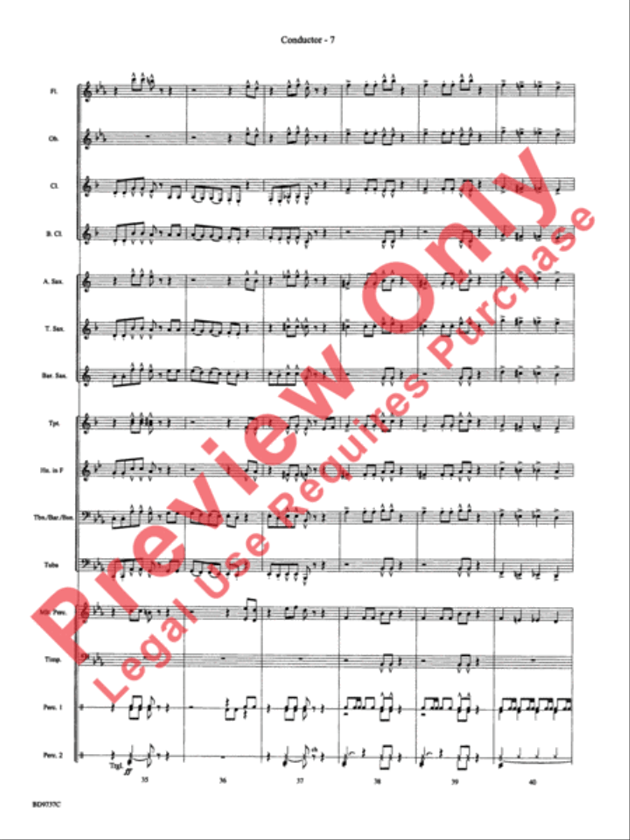 Sousa - The March King Sousa - The March King Concert Band scores gallery preview page 9