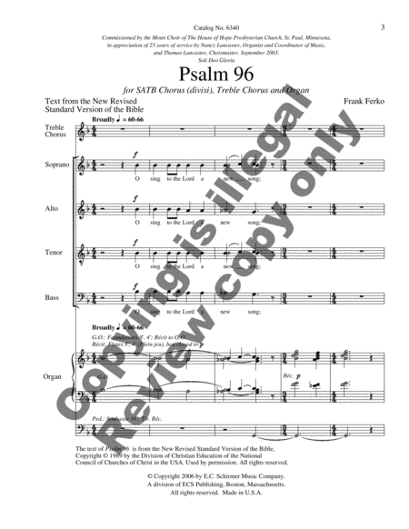 Psalm 96 (choral score) image number null