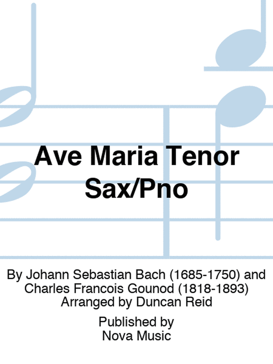 Ave Maria Tenor Sax/Pno