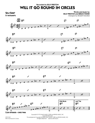 Will It Go Round in Circles? - Bb Solo Sheet