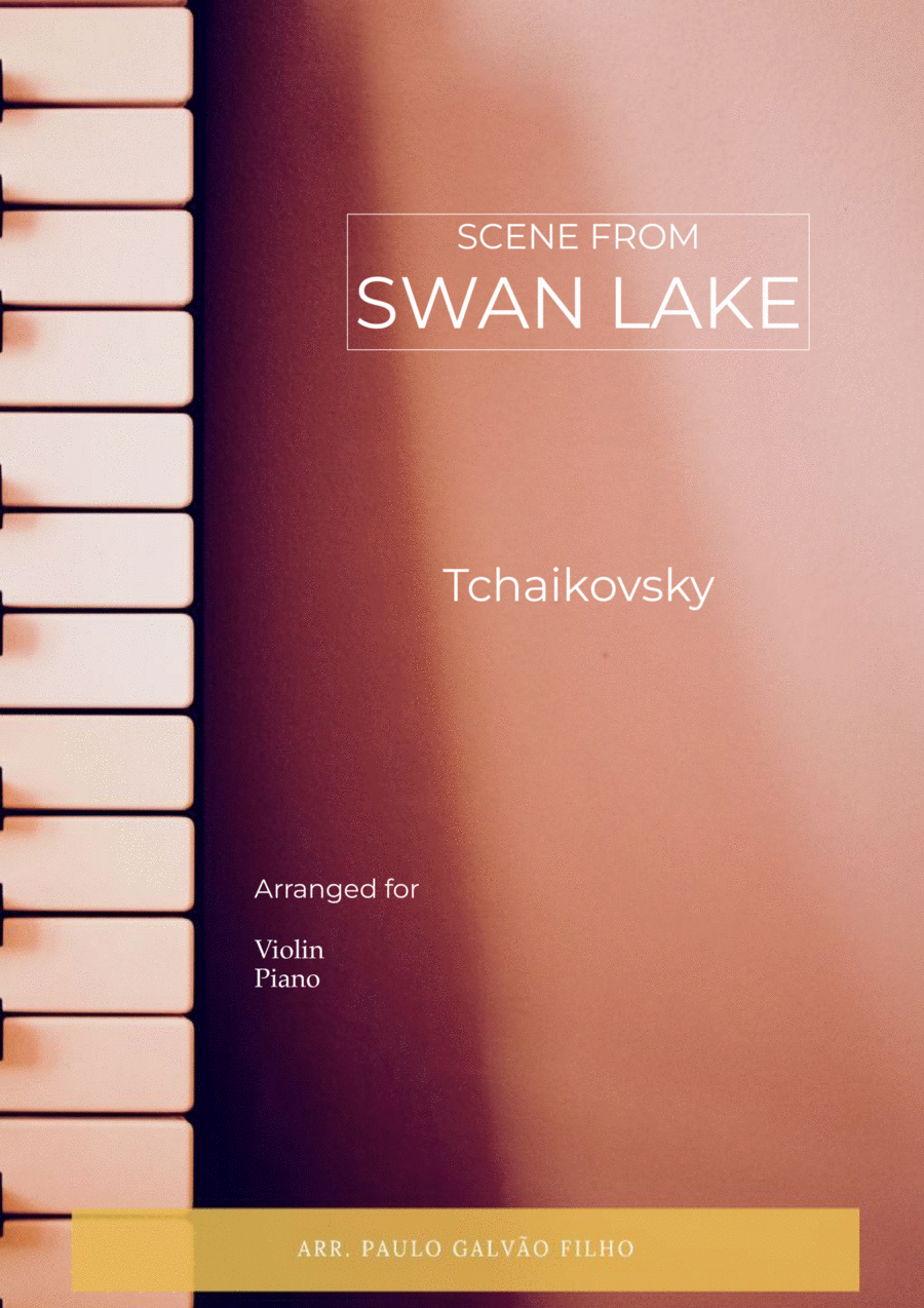 SCENE FROM SWAN LAKE - TCHAIKOVSKY – VIOLIN & PIANO Violin Solo scores gallery preview page 1