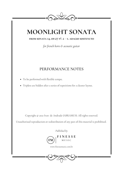 Moonlight Sonata for French Horn + Acoustic Guitar (duet) image number null
