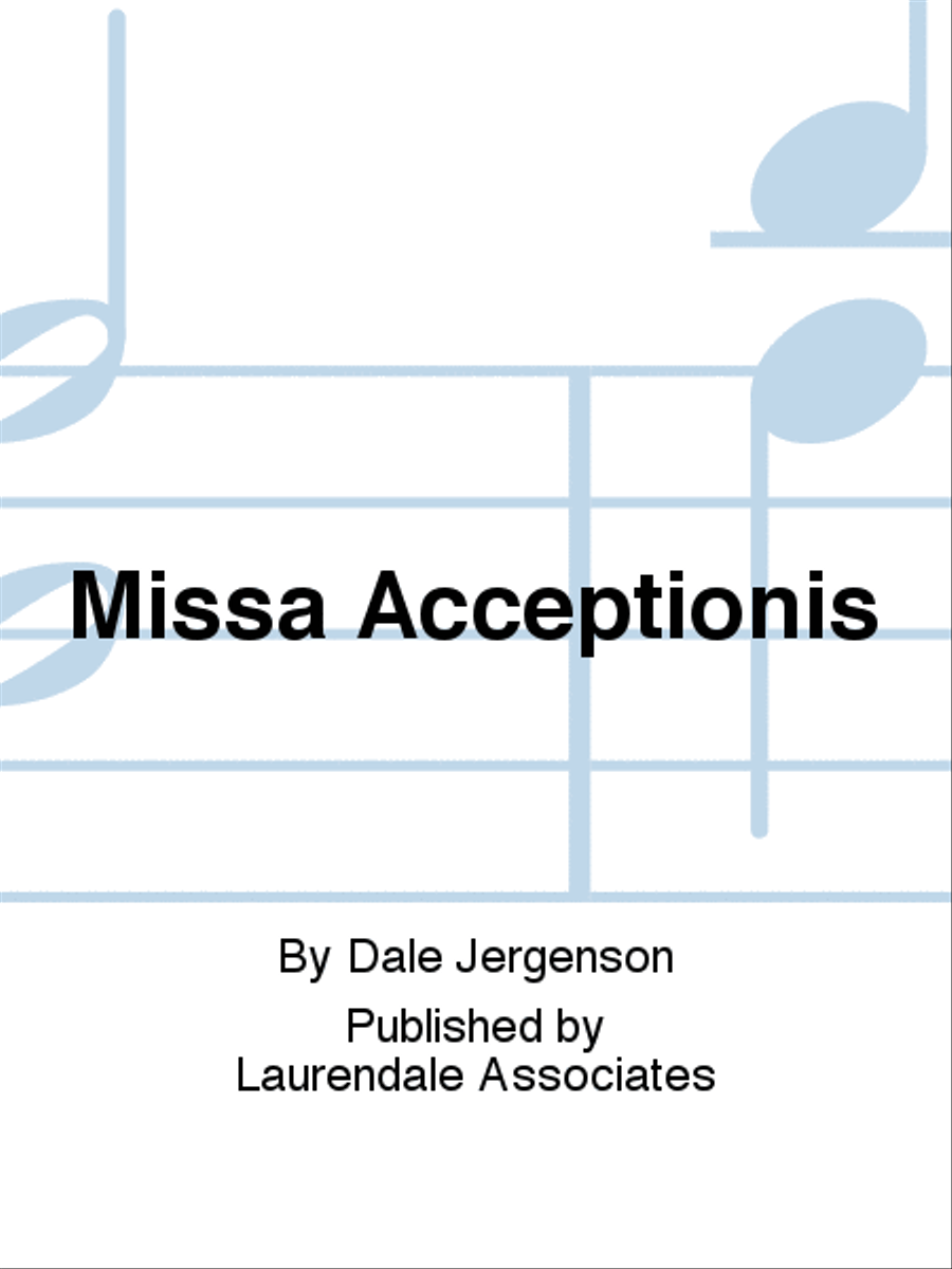 Missa Acceptionis 4-Part scores gallery preview page 1