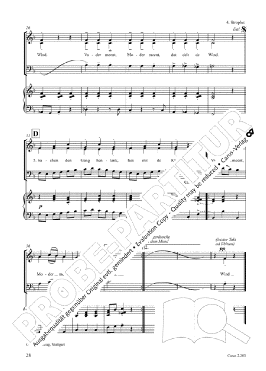 Loreley. Folk songs for choir (Loreley. Volkslieder fur Chor) Choir scores gallery preview page 35