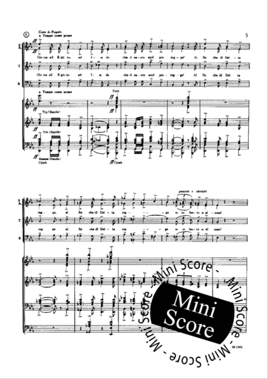 Hymn and Triumphal March from Aida SAT scores gallery preview page 7