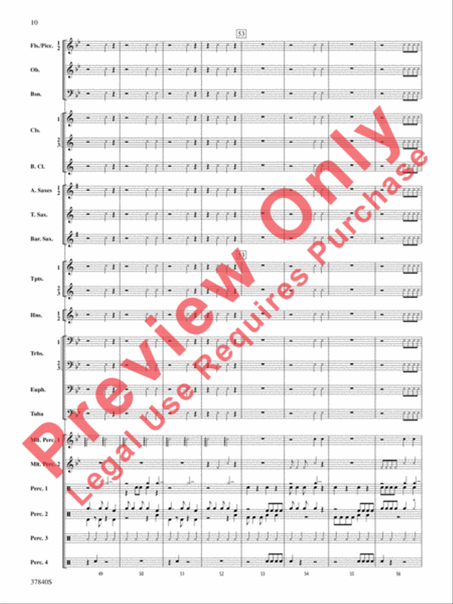 African Dreams African Dreams Concert Band scores gallery preview page 11